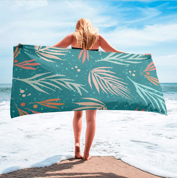 Modern Tropical Beach Towel